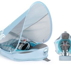 Mambobaby Sea Turtle infant float, ages: 3-24 months, added canopy and tail, NWT